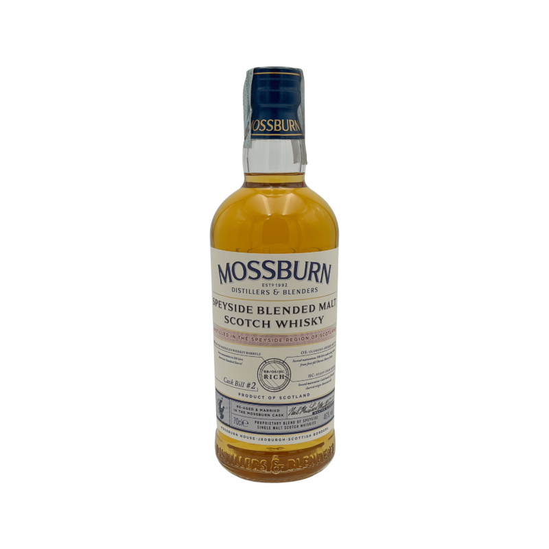 Mossburn Speyside blended malt scotch whisky