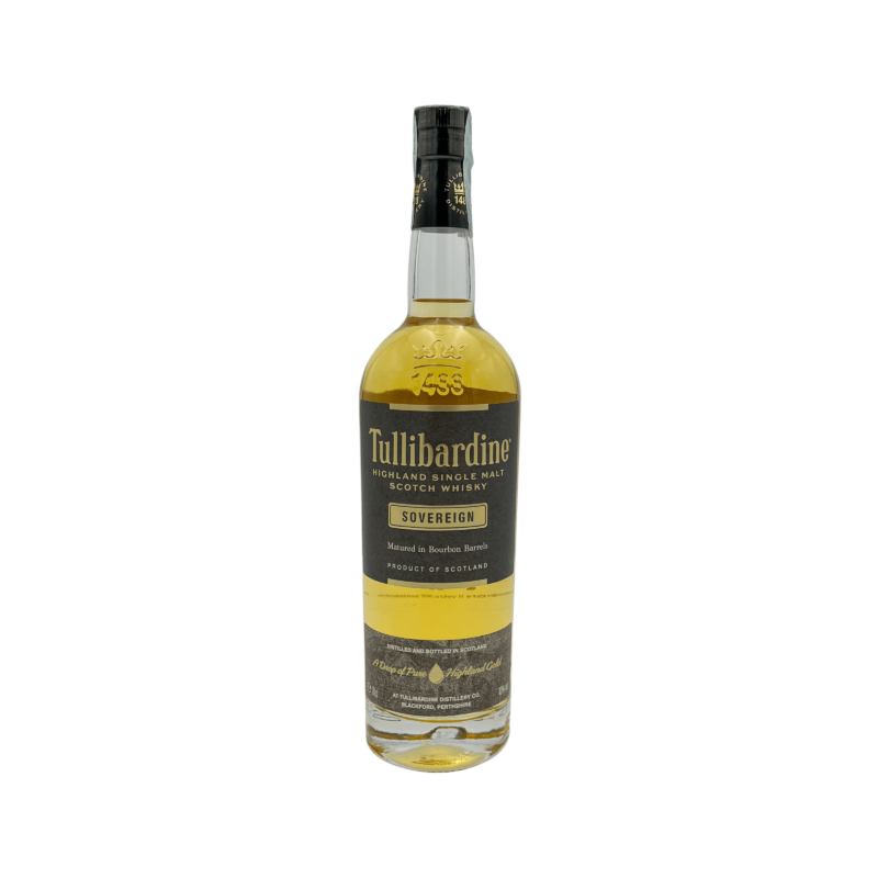 Tullibardine highland single malt scotch whisky Sovereign